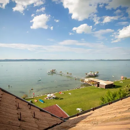 980 - Kozvetlen Vizparti Panoramas Egy Legteru, Tagas, Tetoteri Apartman Balatonoszod